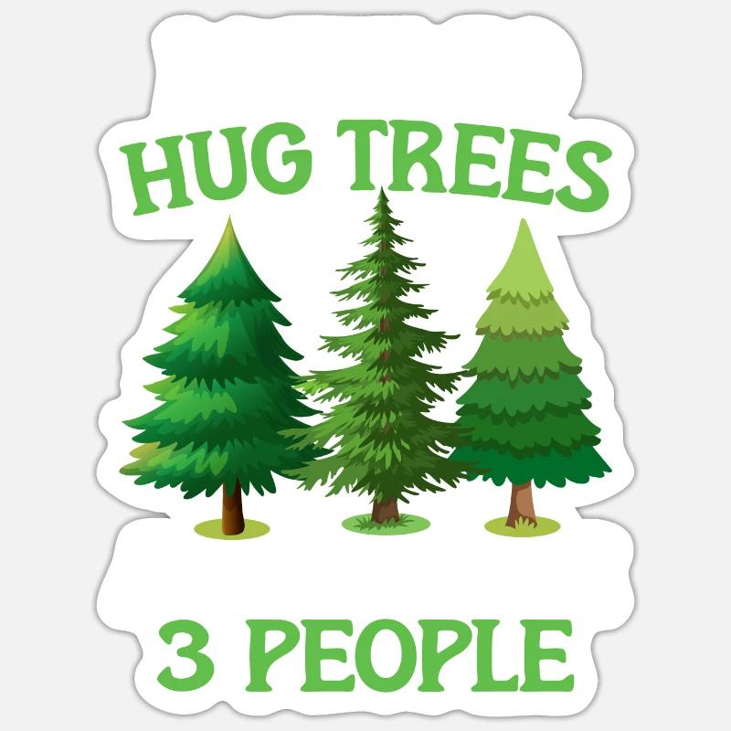 Tree conservationists and environmentalists Sticker size S (10 x 10 cm)