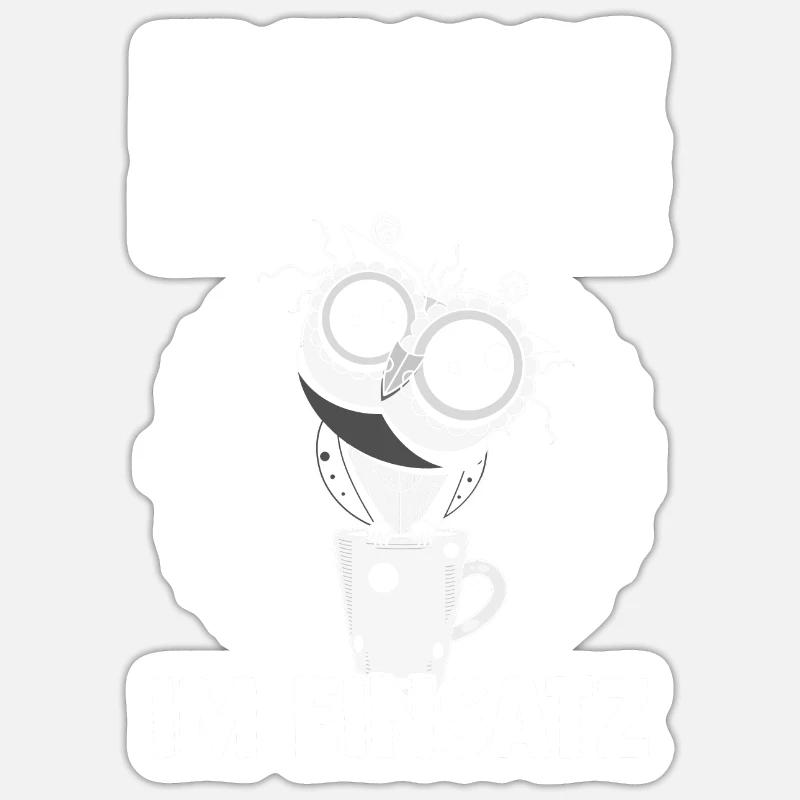 Night Shift chien Beagle Sticker taille S (10 x 10 cm)