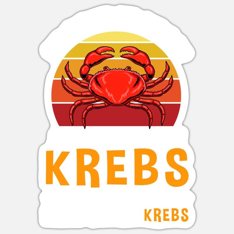Sei Immer Du Selbst Außer Du Kannst Ein Krebs Sein Sticker Größe S (10 x 10 cm)