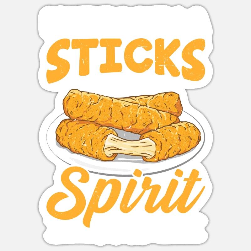 Mozzarella Sticks Cheese Sticker size S (10 x 10 cm)