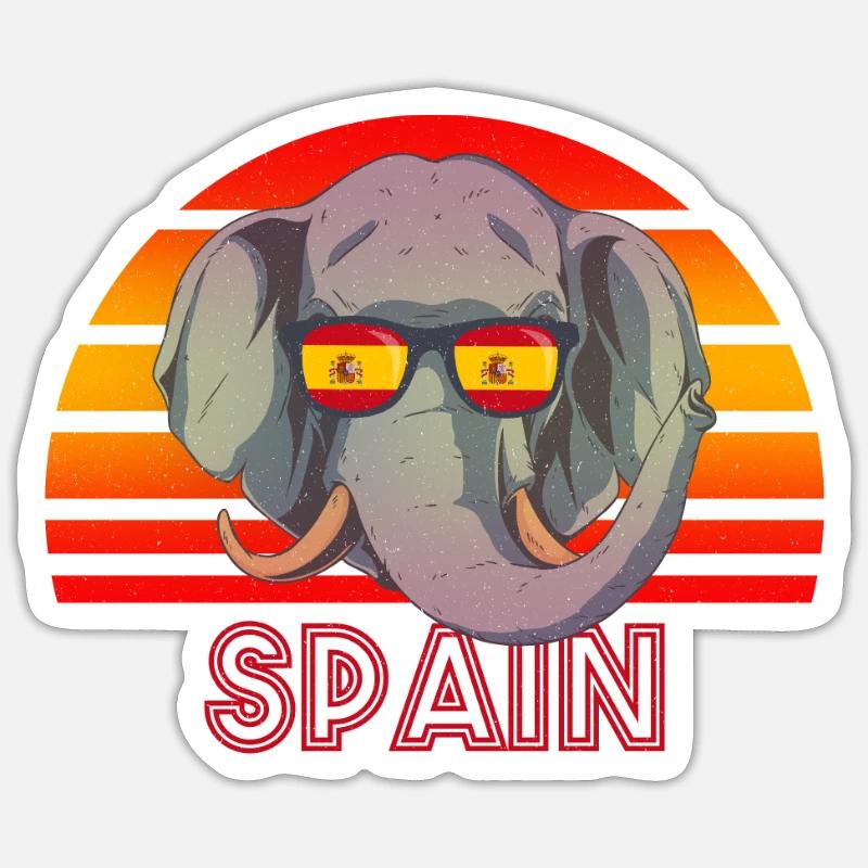 Spain - Sticker size S (10 x 10 cm) - white matte