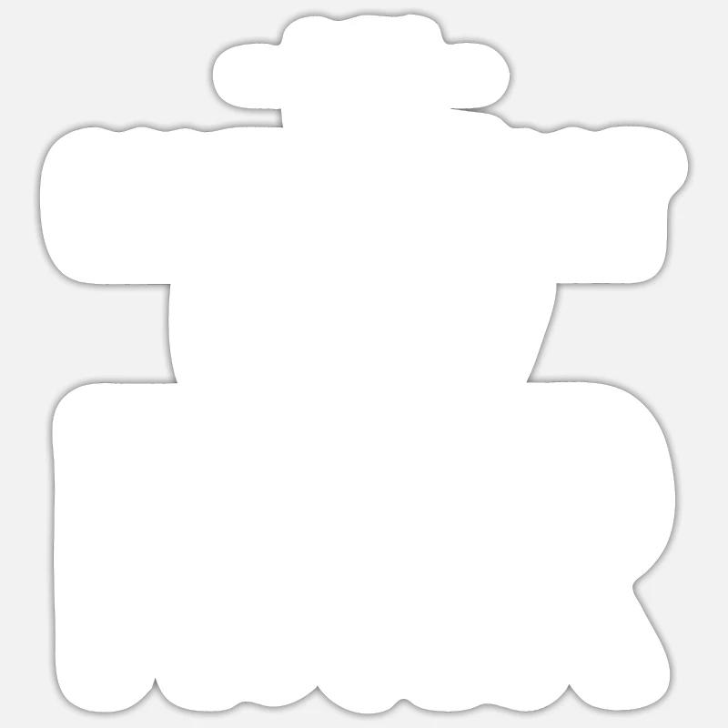 Mon oncologue se moque de mes cheveux Sticker taille S (10 x 10 cm)