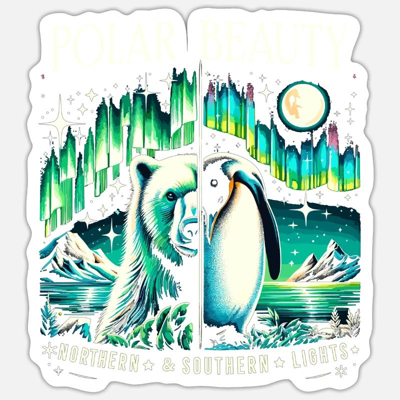 Aurora Aurora Tracker Alaska Wilderness Sticker size S (10 x 10 cm)