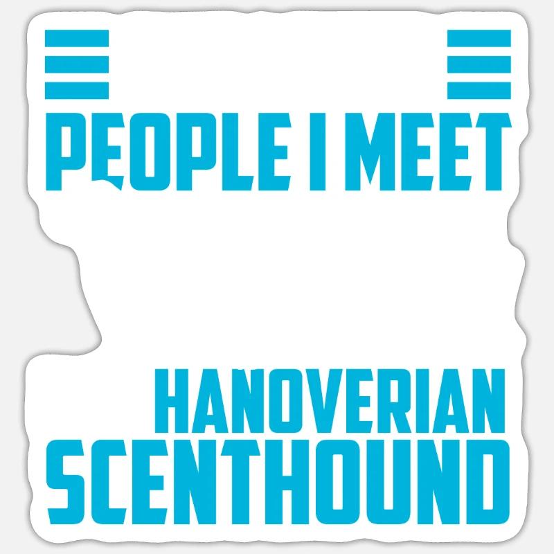 Sweathound hanovrien plus comme Sticker taille S (10 x 10 cm)