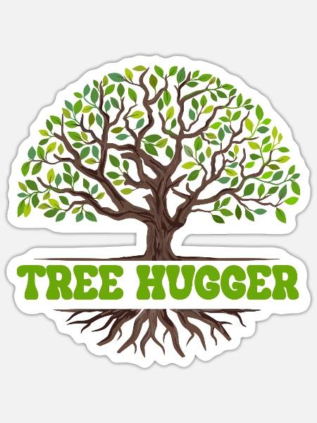 Umweltschützer Naturliebhaber - Sticker Größe S (10 x 10 cm) - Mattweiß