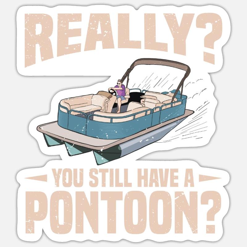 Tritoon Captain - Sticker size S (10 x 10 cm) - white matte