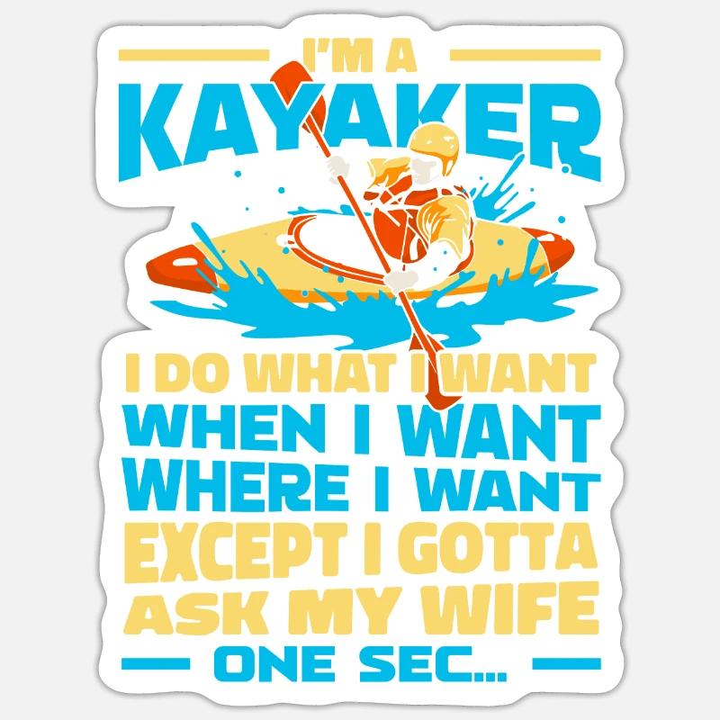 Kajaker Sticker Größe S (10 x 10 cm)