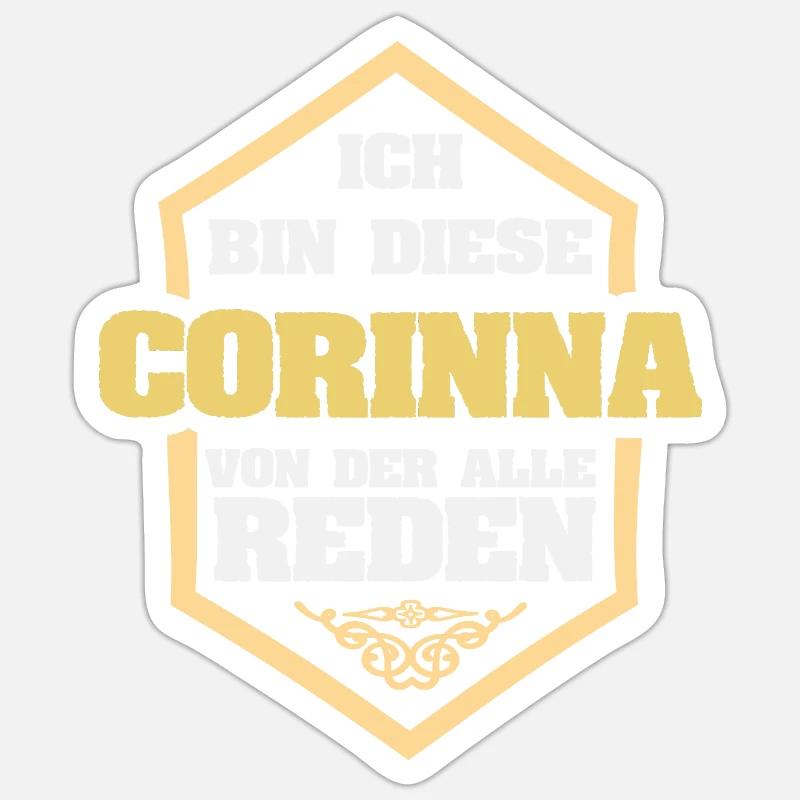 Corinna as a nickname Sticker size S (10 x 10 cm)