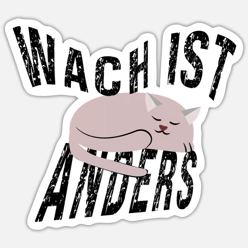 Awake is somehow different! Sticker size S (10 x 10 cm)