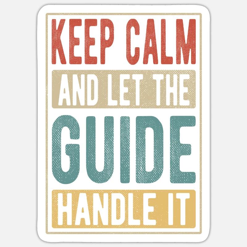 Guide Retro Gift Sticker size S (10 x 10 cm)