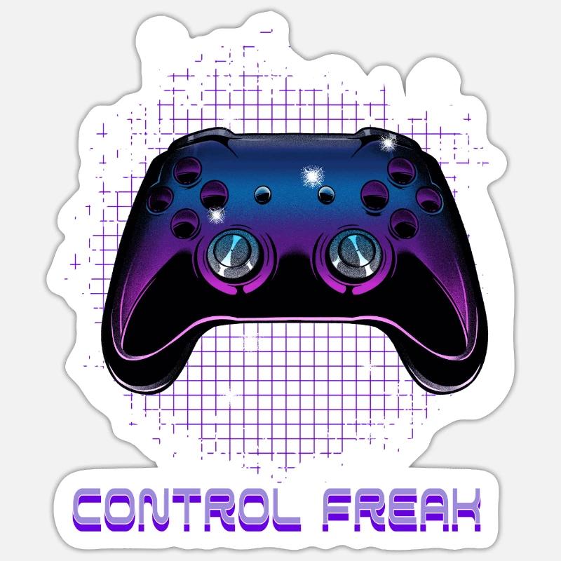 Gamers Video Gaming Geek Console Game Controller Sticker Größe S (10 x 10 cm)
