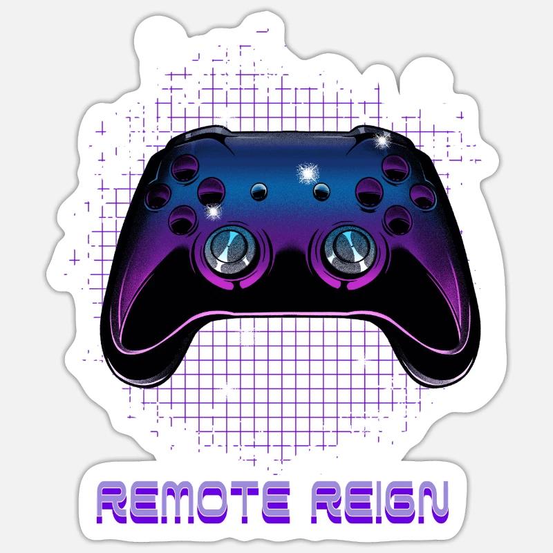 Gamers Video Gaming Geek Console Game Controller Sticker Größe S (10 x 10 cm)