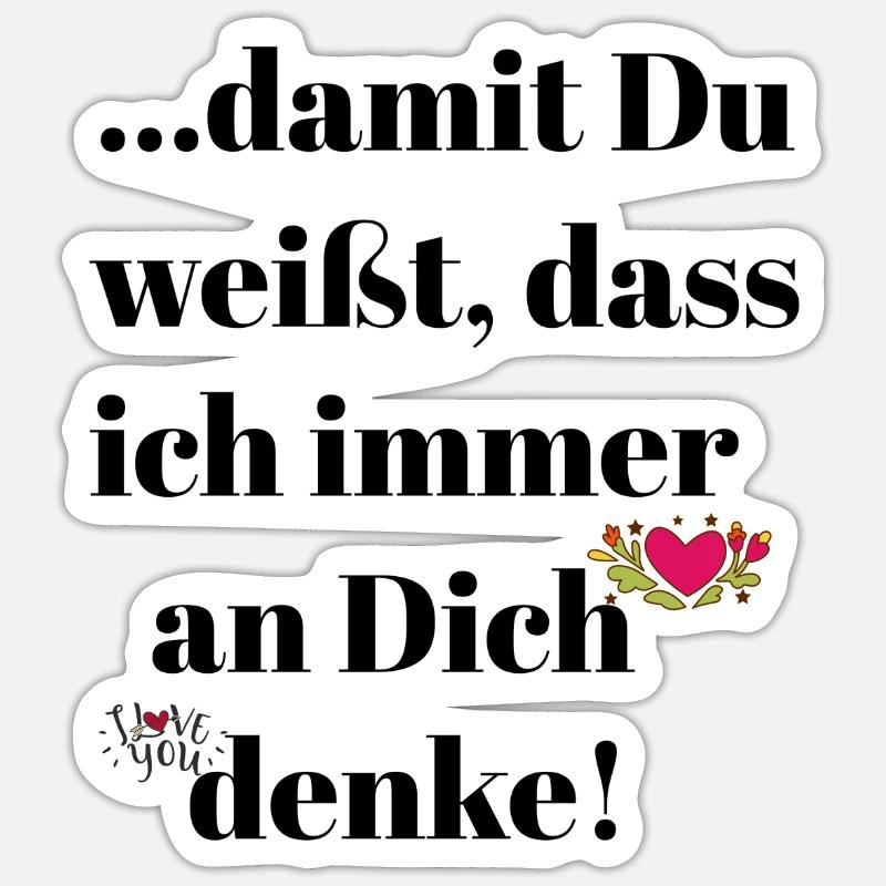 Penser - Sticker taille S (10 x 10 cm) - blanc mat
