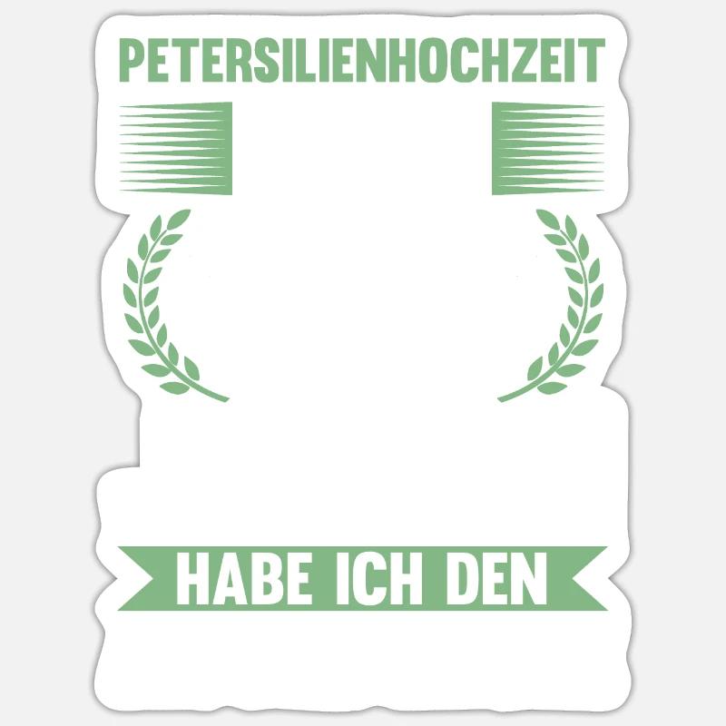 12,5 Jahre Ehe Ehefrau Ehepaar Geschenk Sticker Größe S (10 x 10 cm)