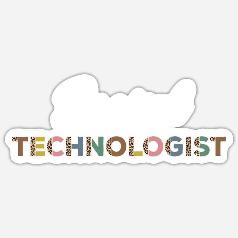Chirurgisch-technischer Assistent Leoparden Design Sticker Größe S (10 x 10 cm)