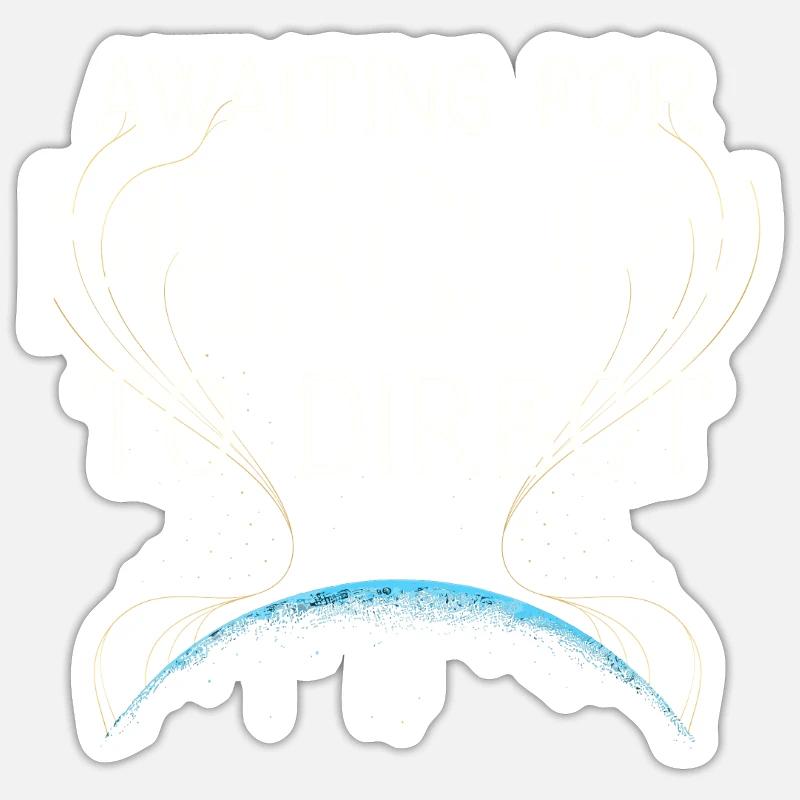 Mercury retrograde - Sticker size S (10 x 10 cm) - white matte