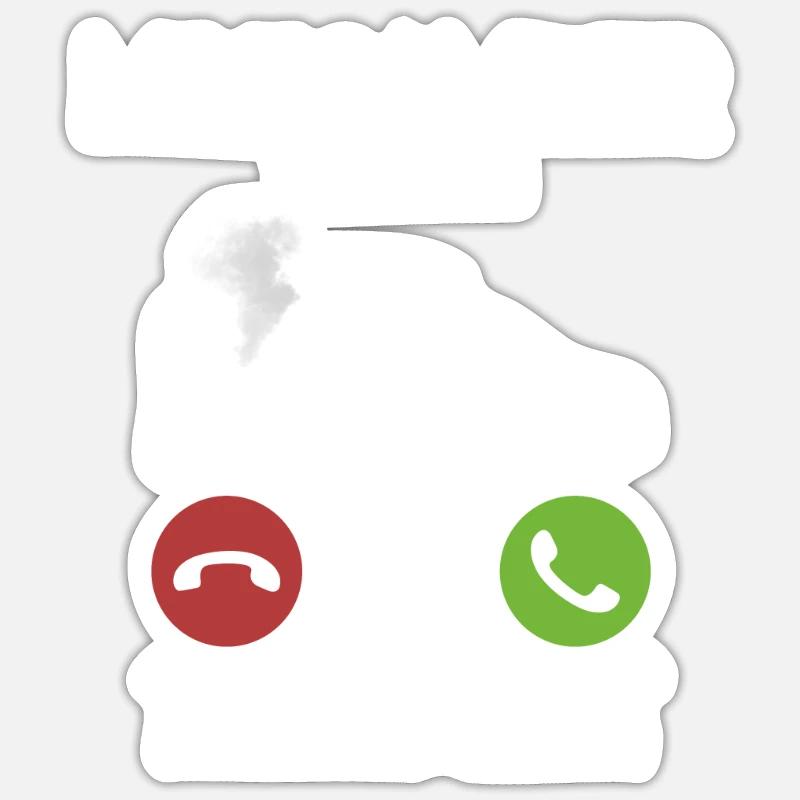 Minicamper CALLS Camping-Camper Microcamper - Sticker taille S (10 x 10 cm) - blanc mat