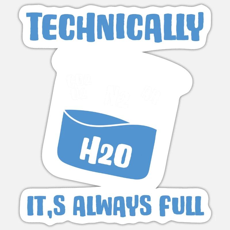 Technically, it's always crowded - Sticker size S (10 x 10 cm)