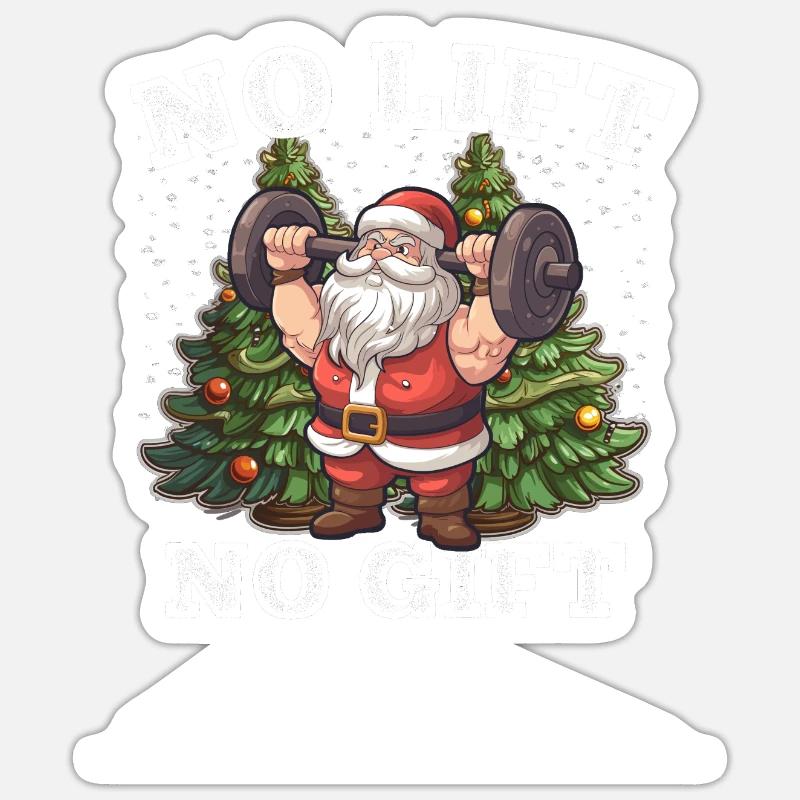 Pas d’ascenseur, pas de cadeau Sticker taille S (10 x 10 cm)