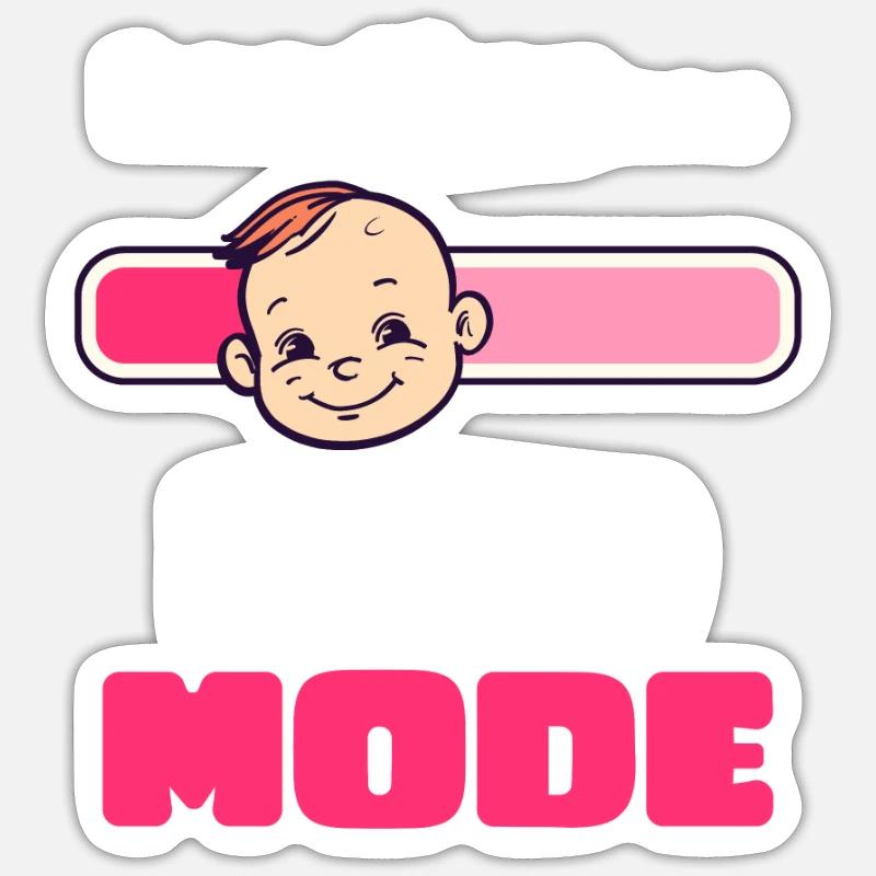 Future Dad Loading Dad Mode Sticker size S (10 x 10 cm)
