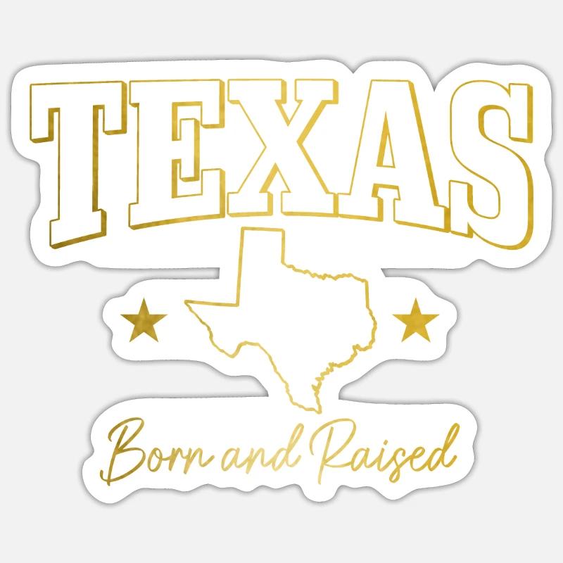 Texas - Sticker Größe S (10 x 10 cm) - Mattweiß