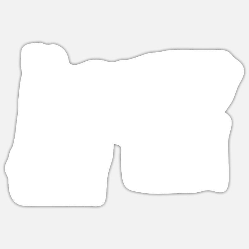 Oregon - Sticker taille S (10 x 10 cm) - blanc mat