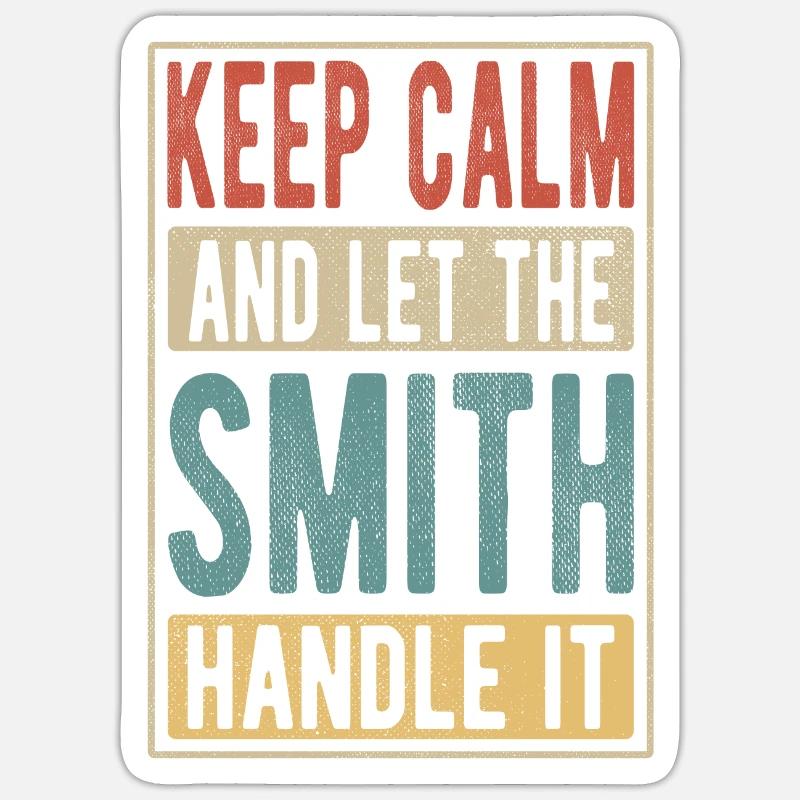 Smith Retro Geschenk Sticker Größe S (10 x 10 cm)