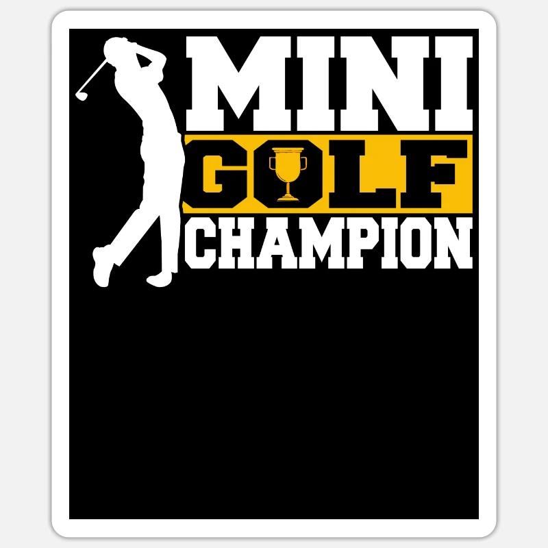 Cadeau pour les -golfeurs - Sticker taille S (10 x 10 cm) - blanc mat
