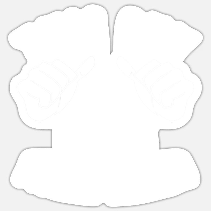 This guy loves pickled herring Sticker size S (10 x 10 cm)