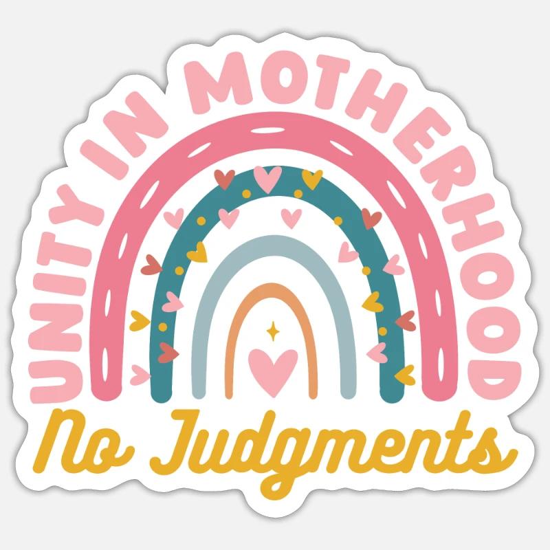 Mama Mutter Soutien Maman - Sticker taille S (10 x 10 cm) - blanc mat