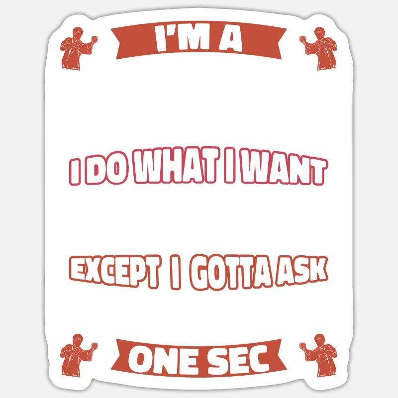 Kung Fu - Sticker Größe S (10 x 10 cm) - Mattweiß