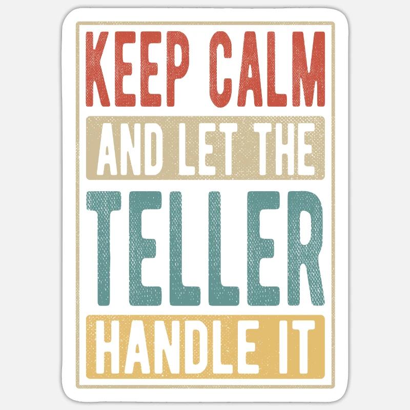 Teller Retro Geschenk Sticker Größe S (10 x 10 cm)