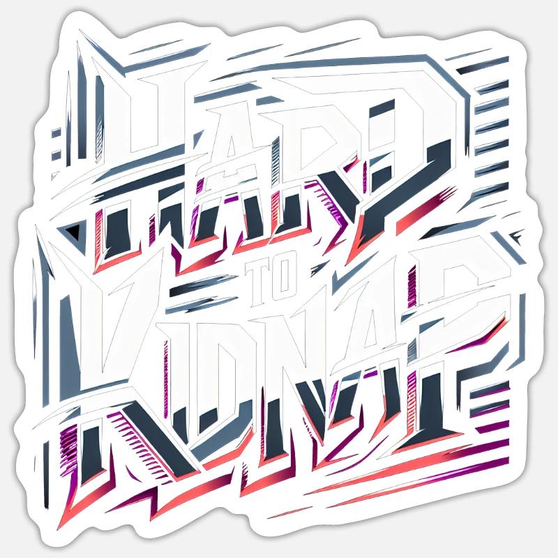 Difficile à kidnapper 9 - Sticker taille S (10 x 10 cm) - blanc mat