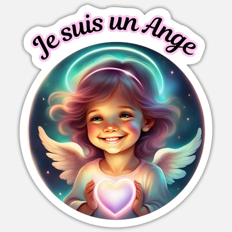 Ich bin ein Engel Sticker Größe S (10 x 10 cm)