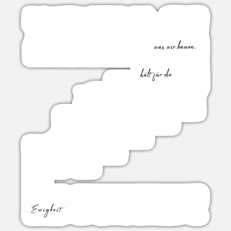 Ouvriers de la construction de bâtiments Sticker taille S (10 x 10 cm)