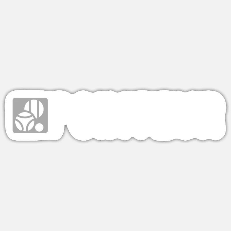 Petanque-style pointer. Petanque fans - Sticker size S (10 x 10 cm) - white matte