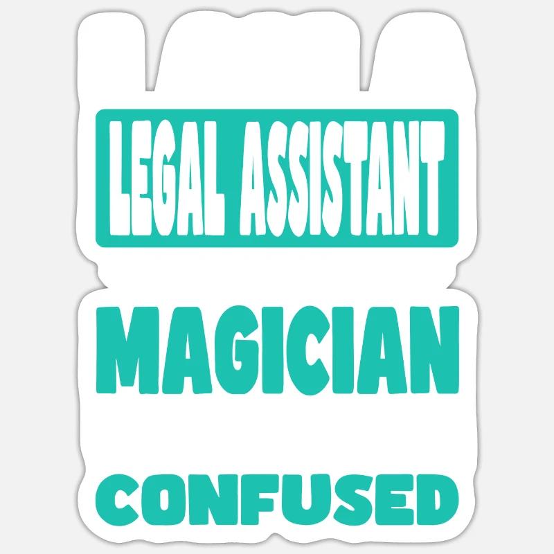 Adjointe juridique - Sticker taille S (10 x 10 cm) - blanc mat