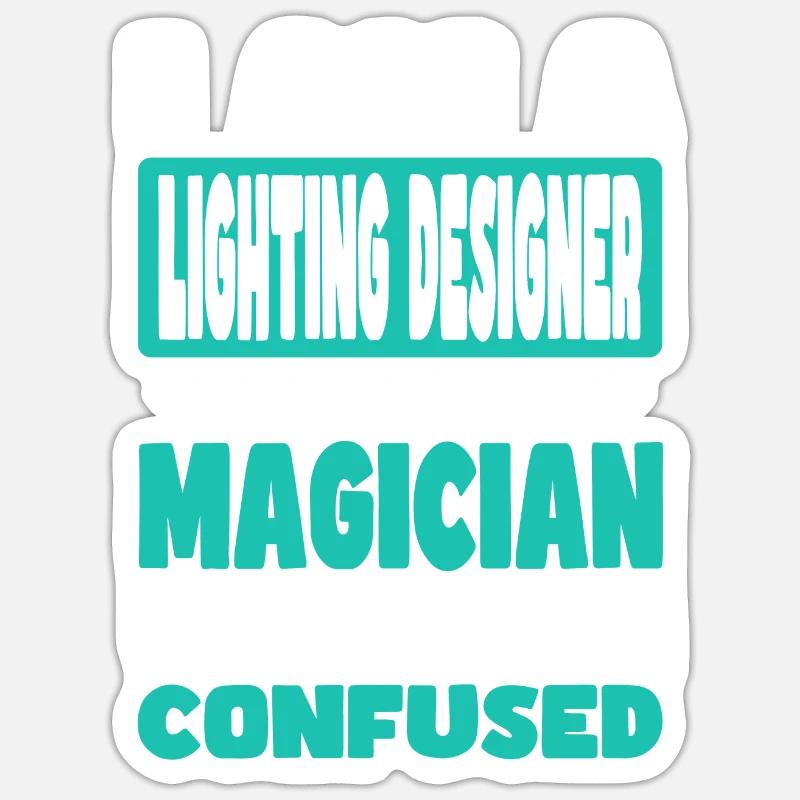 Lichtplaner - Sticker Größe S (10 x 10 cm) - Mattweiß