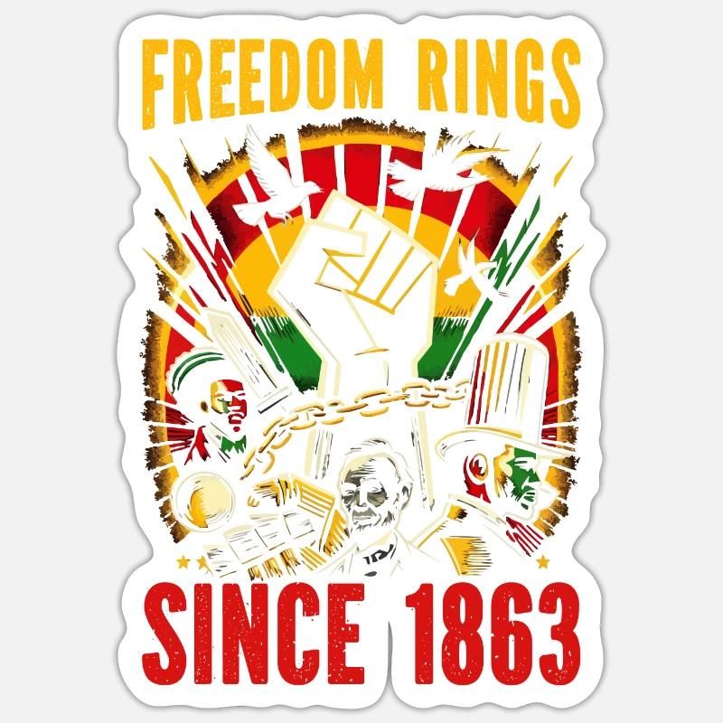 Emancipation Proclamation African Juneteenth Sticker size S (10 x 10 cm)