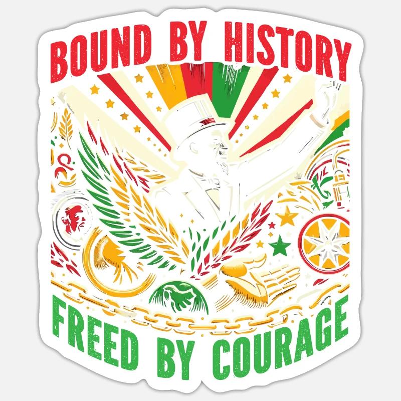 Emancipation Proclamation African Juneteenth - Sticker size S (10 x 10 cm) - white matte