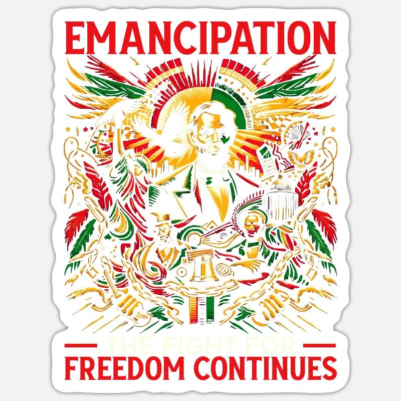 Emancipation Proclamation African Juneteenth Sticker size S (10 x 10 cm)