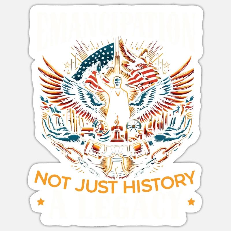 Emancipation Proclamation African Juneteenth Sticker size S (10 x 10 cm)
