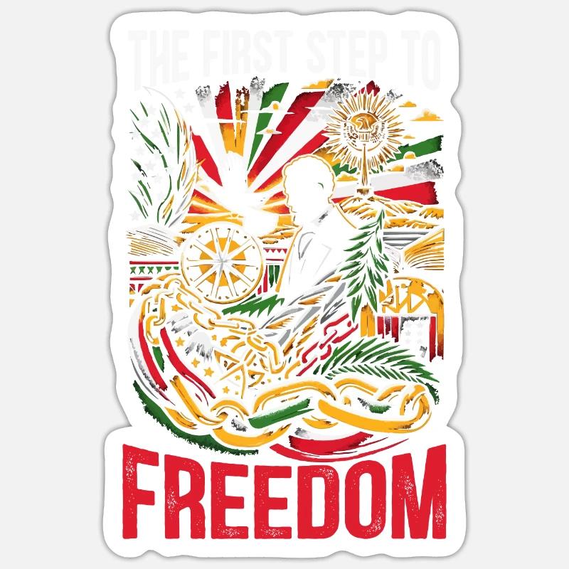 Emancipation Proclamation African Juneteenth Sticker size S (10 x 10 cm)