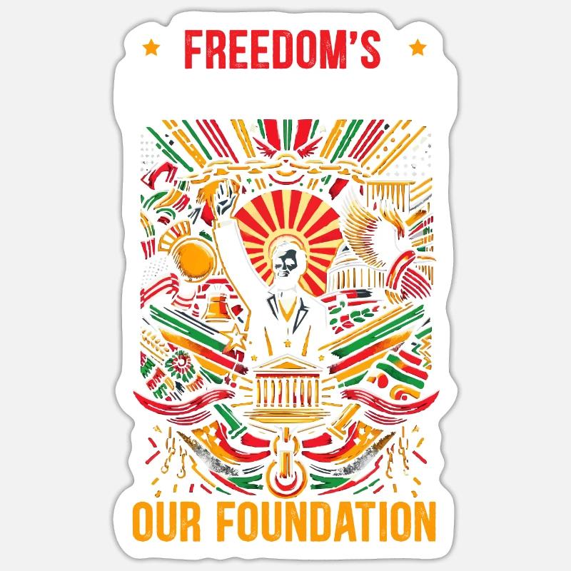 Proclamation d’émancipation African Juneteenth Sticker taille S (10 x 10 cm)