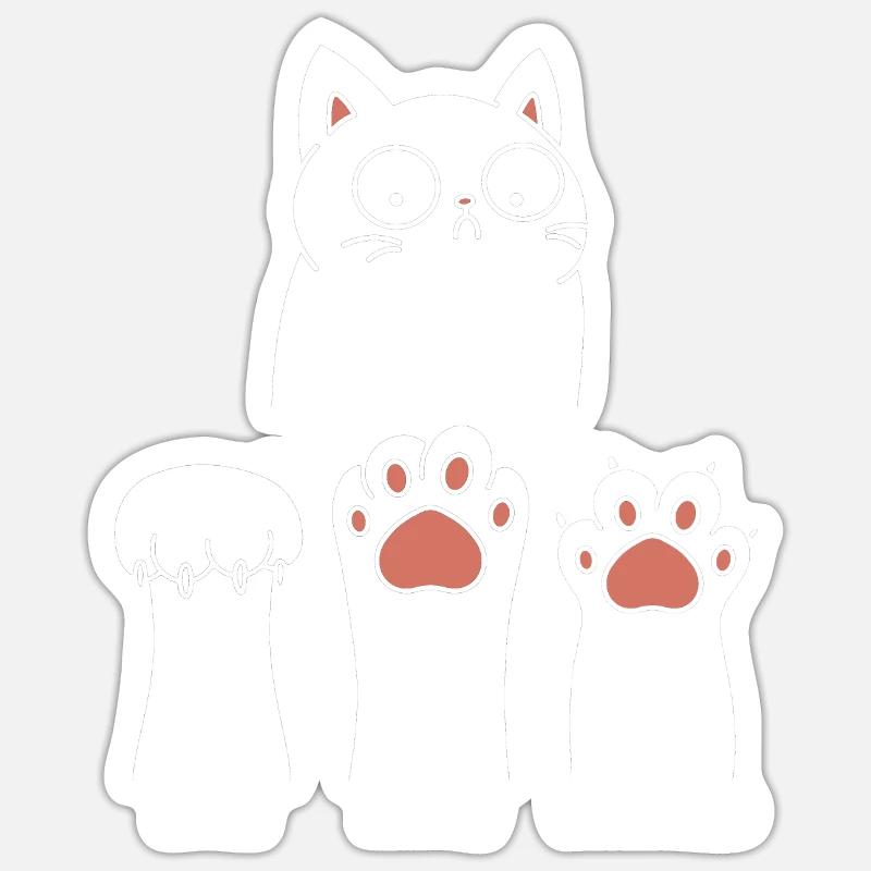 Ciseaux à papier de roche Sticker taille S (10 x 10 cm)