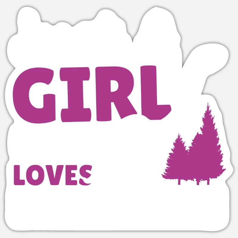 Nur ein Mädchen, das Brachiosaurus liebt Sticker Größe S (10 x 10 cm)