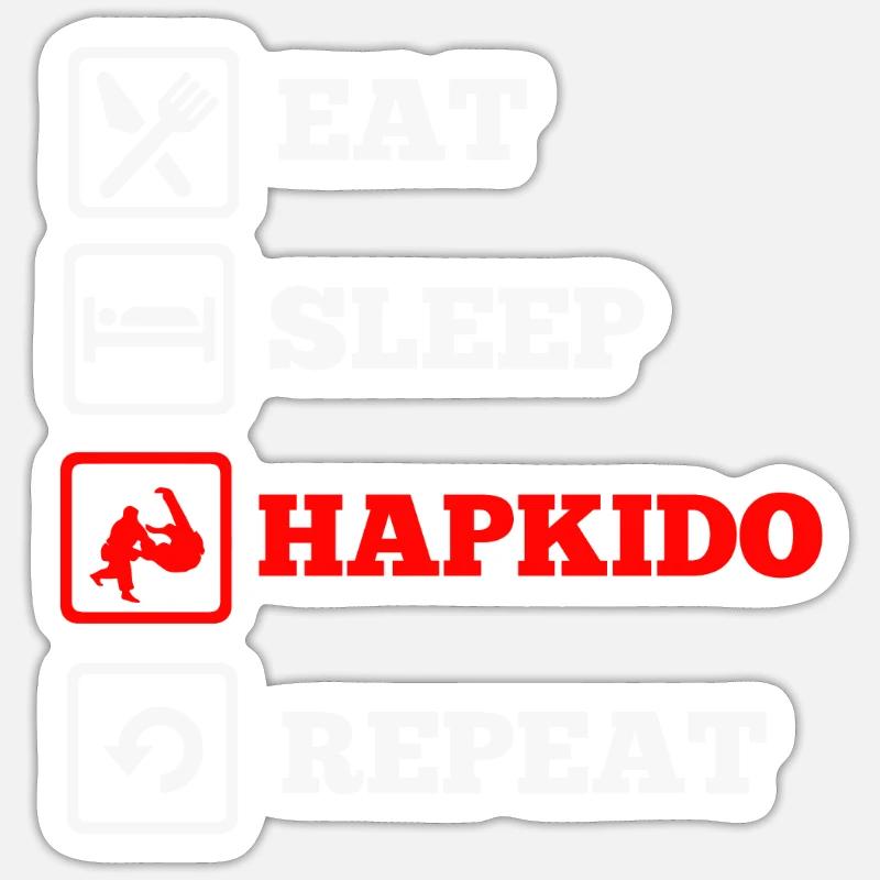 Hapkido-Kampfkunst-Geschenk Sticker Größe S (10 x 10 cm)