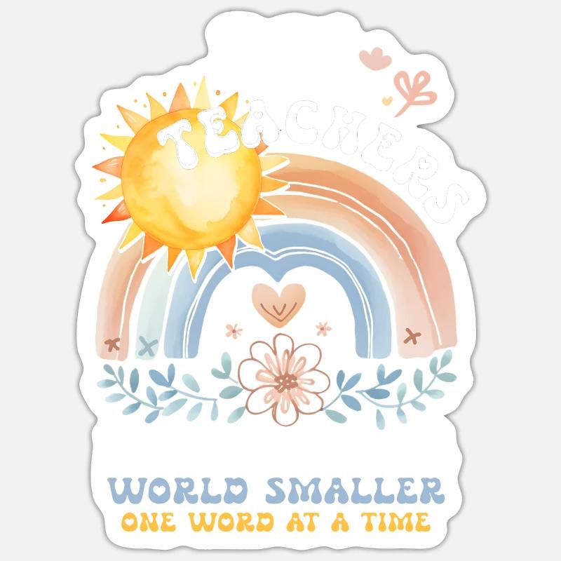 Professeur d’anglais Professeur d’anglais Professeur de langue Sticker taille S (10 x 10 cm)