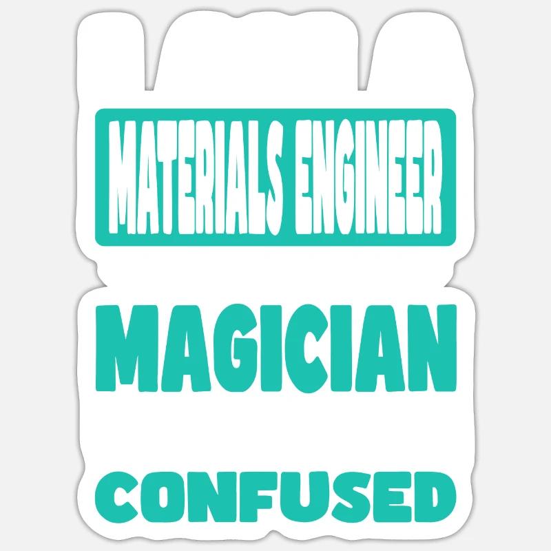 Materials Engineer Sticker size S (10 x 10 cm)