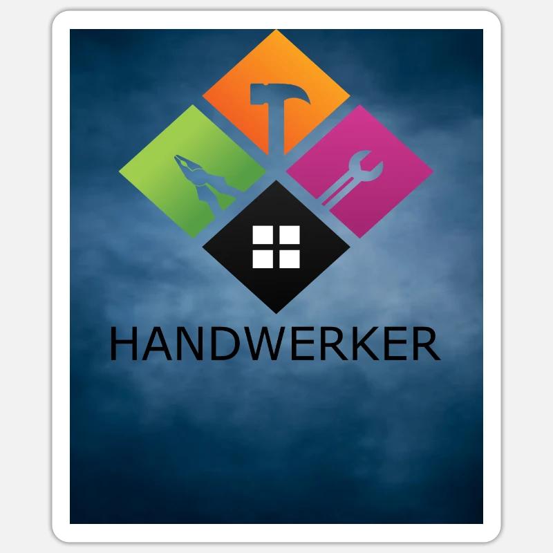 Craft 4 Fields with Writing Sticker size S (10 x 10 cm)